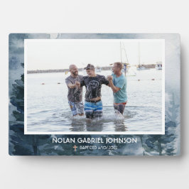 Jongen's Christelijke Baptisme-herdenkingscadeautj Fotoplaat