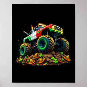 Jongens Cinco De Mayo Peuter Lucky Monster Truck Poster