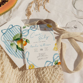 Jongens Citroen Ciao Baby Italiaanse Baby Shower Kaart
