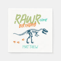 Jongens Cool Blauwe Dinosaurus Opgraving Kinderen