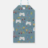 Jongens Cool Blue Gaming Bedankt Kinderen Verjaard Cadeaulabel (Achterkant)