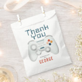 Jongens Cool Blue Gaming Kids Verjaardag Bedankzakje (Geknipt)