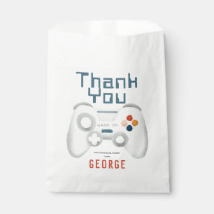 Jongens Cool Blue Gaming Kids Verjaardag Bedankzakje