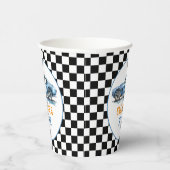 Jongens Cool Blue Racing Auto Kinderen Verjaardag Papieren Bekers (Rechts)