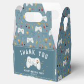 Jongens Cool Blue Videospel Kinderen Verjaardag Bedankdoosjes (Geopend)