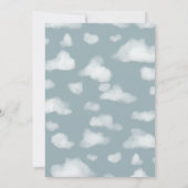 Jongens Cool Blue Vliegtuig Reizen 5e Verjaardag Kaart (Achterkant)