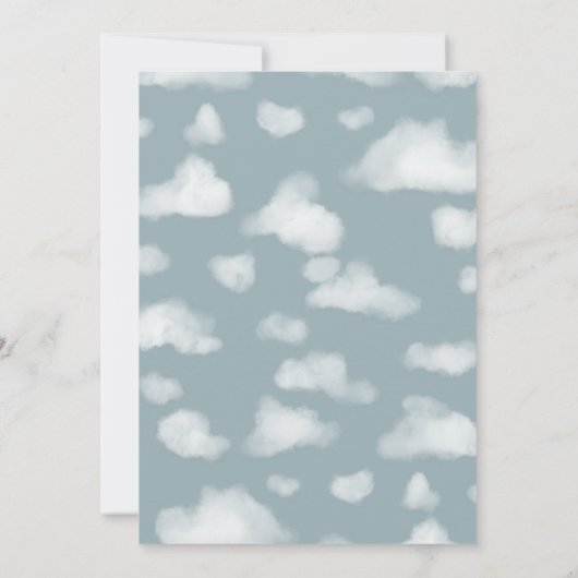 Jongens Cool Blue Vliegtuig Reizen 5e Verjaardag Kaart (Achterkant)