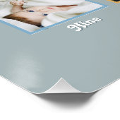 Jongens Cool Dude Eerste Jaar Verjaardag Fotocolla Perfect Poster (Hoek)