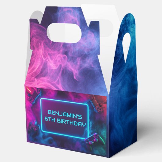 Jongens Cool Gaming Verjaardagsfeest Bedankdoosjes (Geopend)