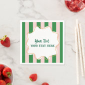 Jongens Cool Moderne Kleurrijke Strepen Verjaardag Servet (Insitu)