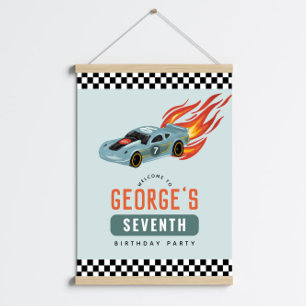 Jongens Cool Racing Auto Kinderen Verjaardag Welko Perfect Poster