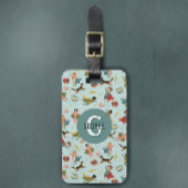 Jongens Cool Superhero Monogram en Naam Kinder Bagagelabel