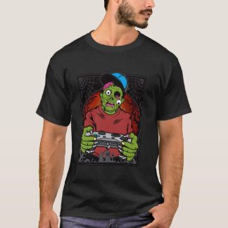 Jongens Creepy Gamer Zombie Halloween Gaming Kinde T-shirt