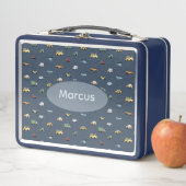 Jongens Cute Transport Auto Patroon monogram Kinde (In situ)