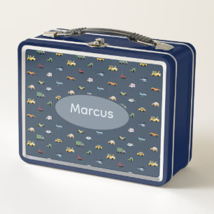 Jongens Cute Transport Auto Patroon monogram Kinde