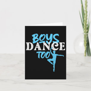 Jongens dansen ook - Barre Danseur Mannelijke Ball Kaart