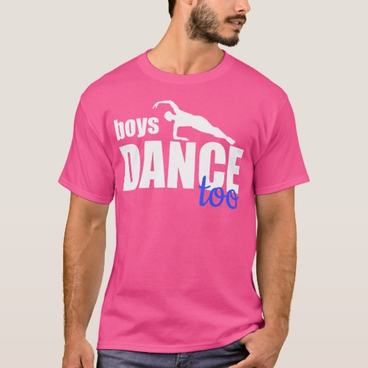 Jongens dansen op balletdanser voor mannen jongens t-shirt (Voorkant)