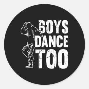 Jongens dansen te cool dansen danser ronde sticker
