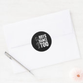 Jongens dansen te cool dansen danser ronde sticker (Envelop)