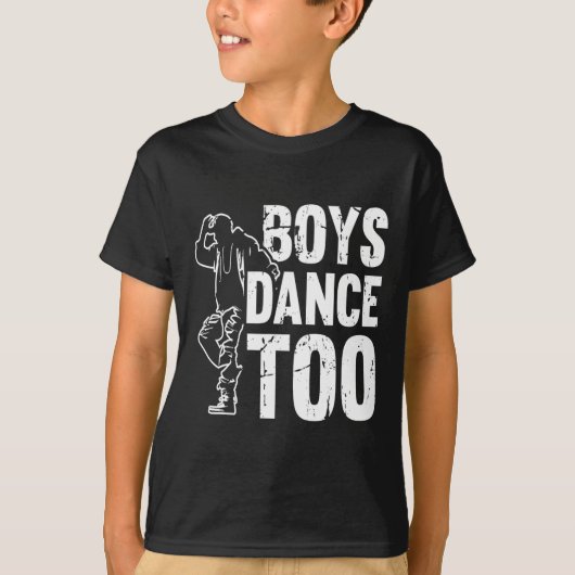 Jongens dansen te cool dansen danser t-shirt (Voorkant)