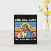 Jongens, dat is niet wat ik zei Jezus Kaart (Gele Bloem)