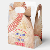 Jongens De Grote Een Honkbal 1e Verjaardag Dank u Bedankdoosjes (Geopend)