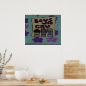 Jongens die huilen poster (Keuken)