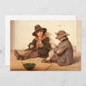 Jongens die kaarten spelen | Antonio Ermolao Paole (Voorkant / Achterkant)