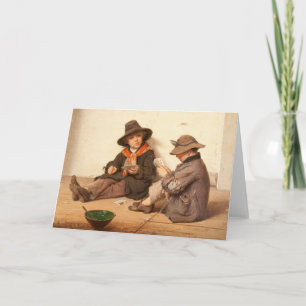 Jongens die kaarten spelen   Antonio Ermolao Paole