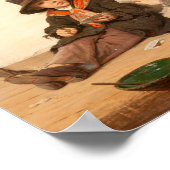 Jongens die kaarten spelen | Antonio Ermolao Paole Poster (Hoek)