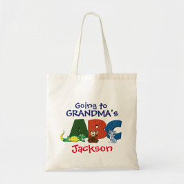 Jongens die naar oma gaan 's nachts pleisters tote bag