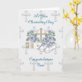 Jongens die Schoenen dopen Kaart (Gele Bloem)