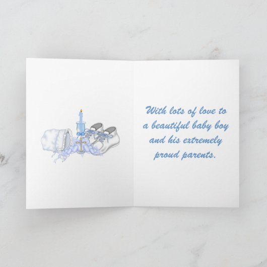 Jongens die Wens dopen Kaart (Binnen)