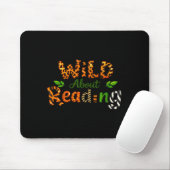 Jongens dierprint kleding dol op lezen boek muismat (Met muis)