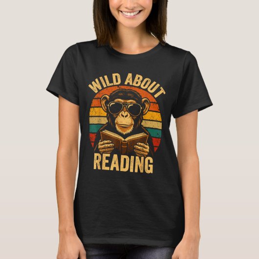 Jongens dierprint kleding dol op lezen t-shirt (Voorkant)