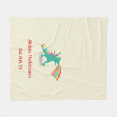 Jongens dinosaurus thema fleece deken cadeau (Voorkant (Horizontaal))
