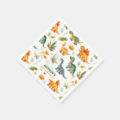 Jongens Dinosaurus Verjaardag Party Papier servett Servet (Hoek)