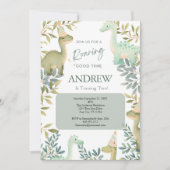 Jongens Dinosaurus Verjaardagsfeest 1e 2e 3e 4e Kaart (Voorkant)