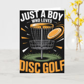 Jongens Disc Golf  Kaart (Gele Bloem)