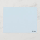 Jongens doop/doop bedankje briefkaart (Achterkant)