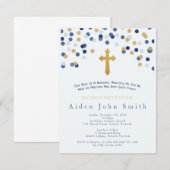 Jongens doop uitnodiging (Voorkant / Achterkant)