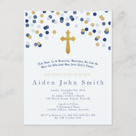 Jongens doop uitnodiging