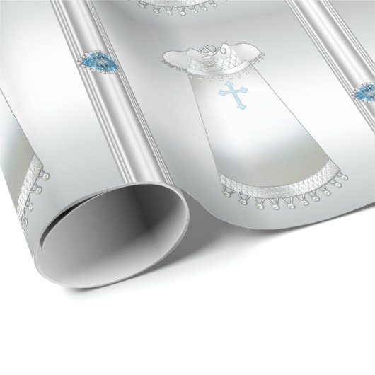 Jongens doopcadeau inpakpapier (Rol Hoek)