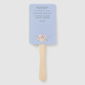 JONGENS Doopprogramma Fan - met sjabloonvelden Handwaaier (Achterkant)