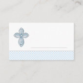 Jongens Doopsel Tafel Kaarten Plaats Kaarten Plaatskaartje (Achterkant)