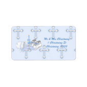 Jongens doopwens etiket (Voorkant)