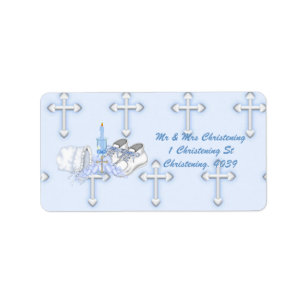 Jongens doopwens etiket