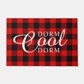 Jongens Dorm Cool Dorm Rustic Cabin Block Squares Deurmat (Voorkant)