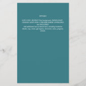 JONGENS DRAGON Baby Shower Geslacht Reveal Uitnodi Flyer (Achterkant)