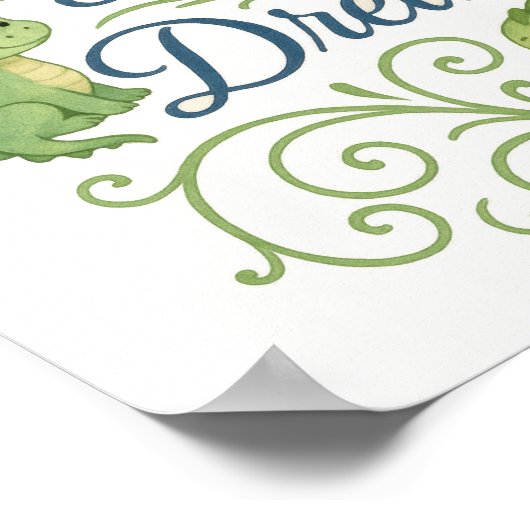 Jongens Dragon Nursery Little Dragon Big Dreams Poster (Hoek)